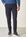 Pantalone blu punto milano con coulisse slim fit-Angelico