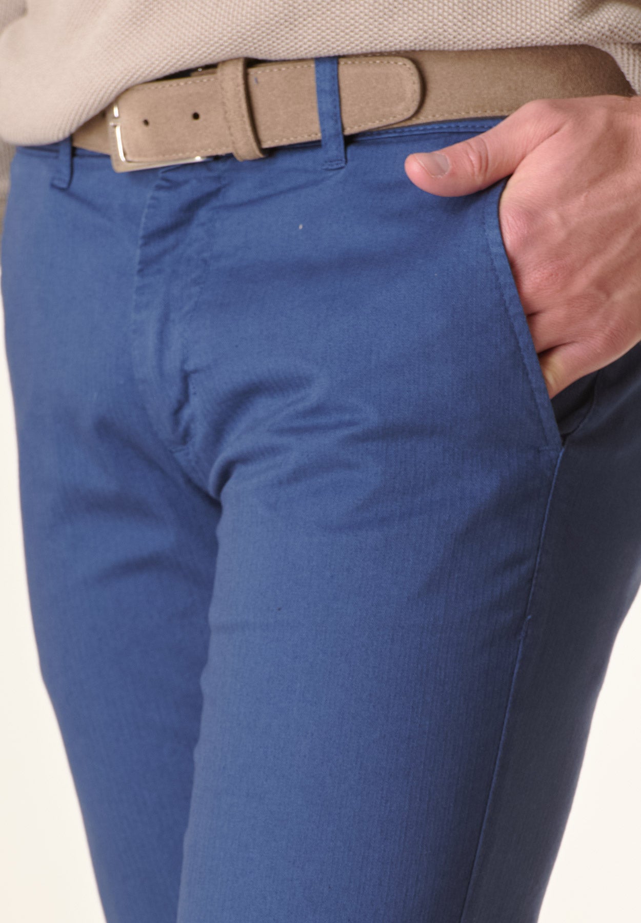Bluette resca cotton slim fit trousers