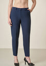 Zigarettenblaue Stretchhose
