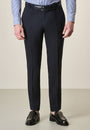 Mitternachtsblaue Custom-Fit-Hose aus Schurwolle
