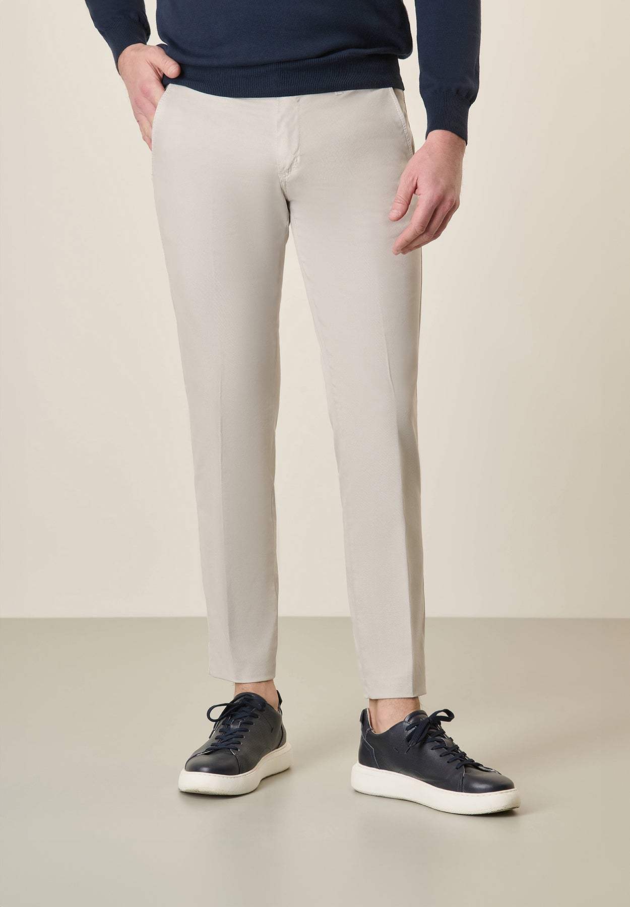 Ice Hose Tricotina Baumwollstretch Slim Fit