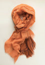 Orange Pashmina Modal Seide Muster