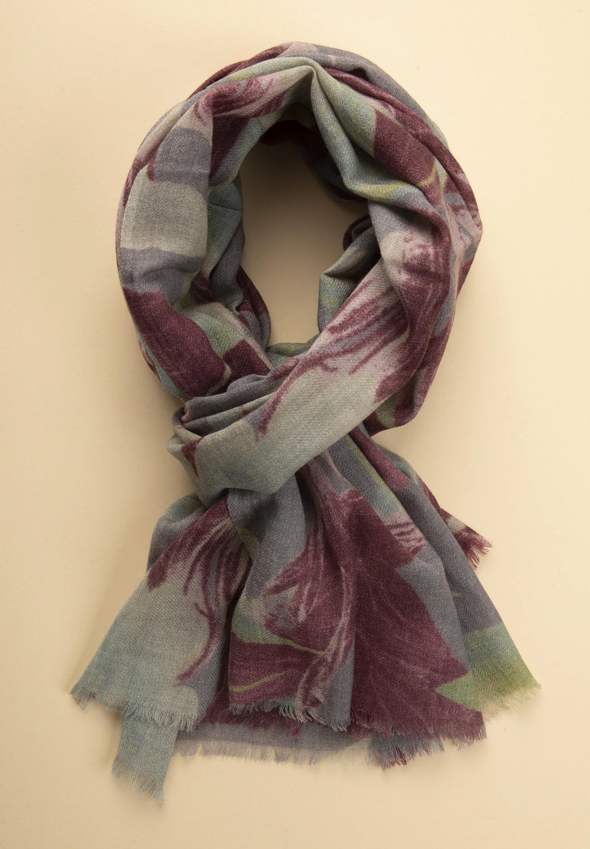 Pashmina Gemustert – Grau Angelico 1