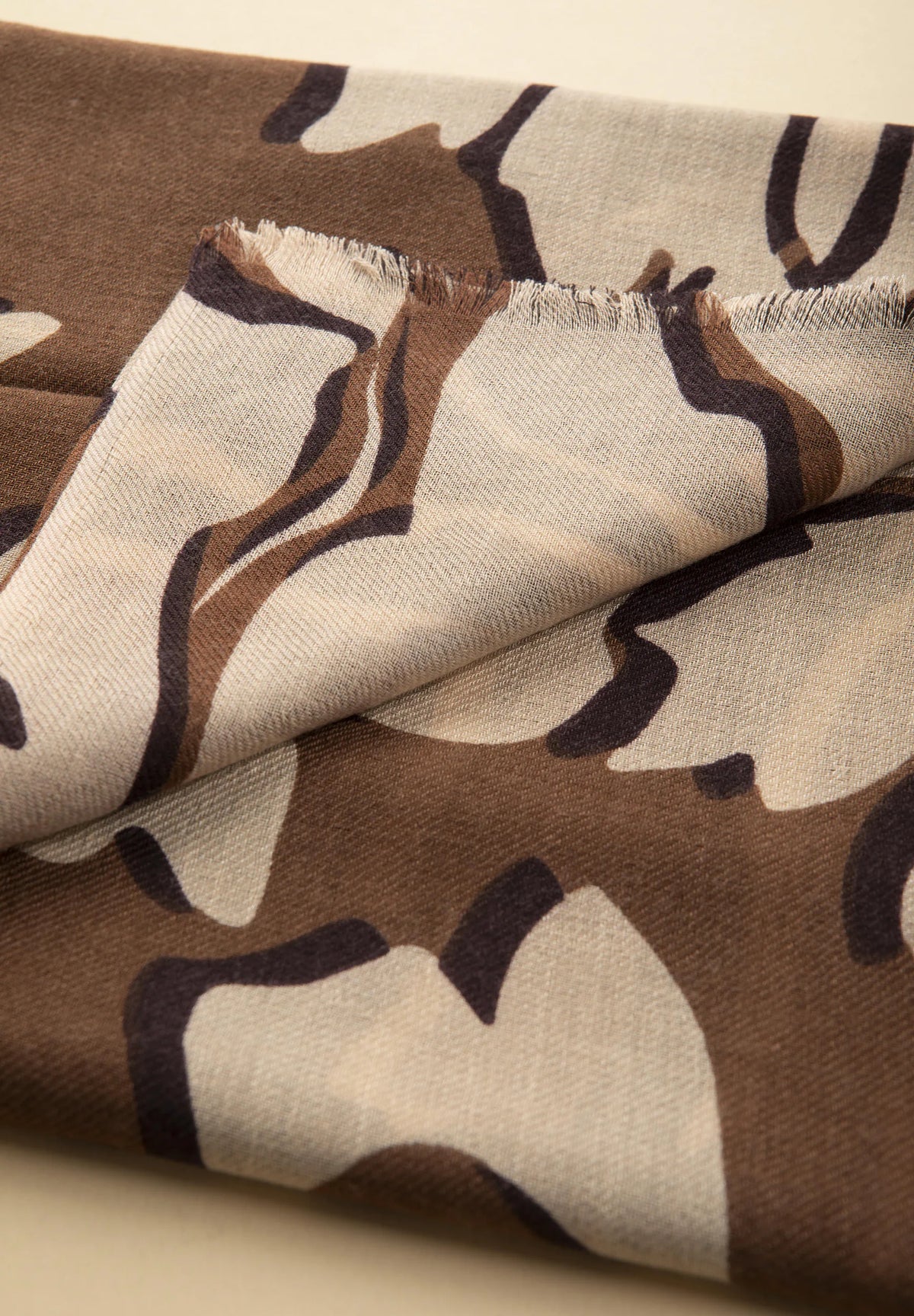 Patterned Pashmina - Caramel Angelico 3