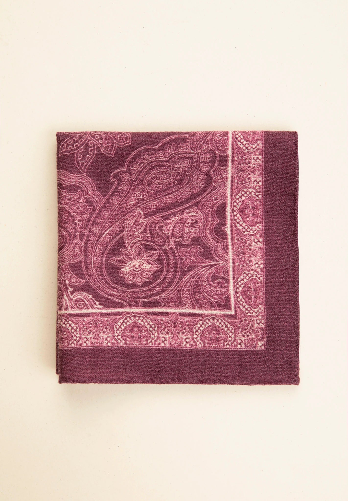 Pochette vinaccia lana greche beige-Angelico