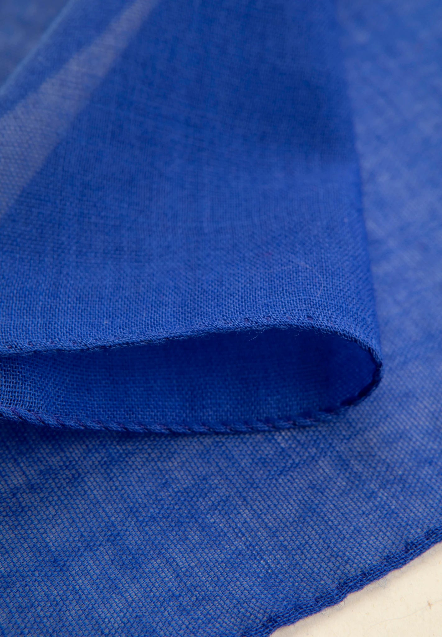 Pochette blu royal lana unita-Angelico