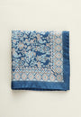 Pochette blu fantasia greche seta