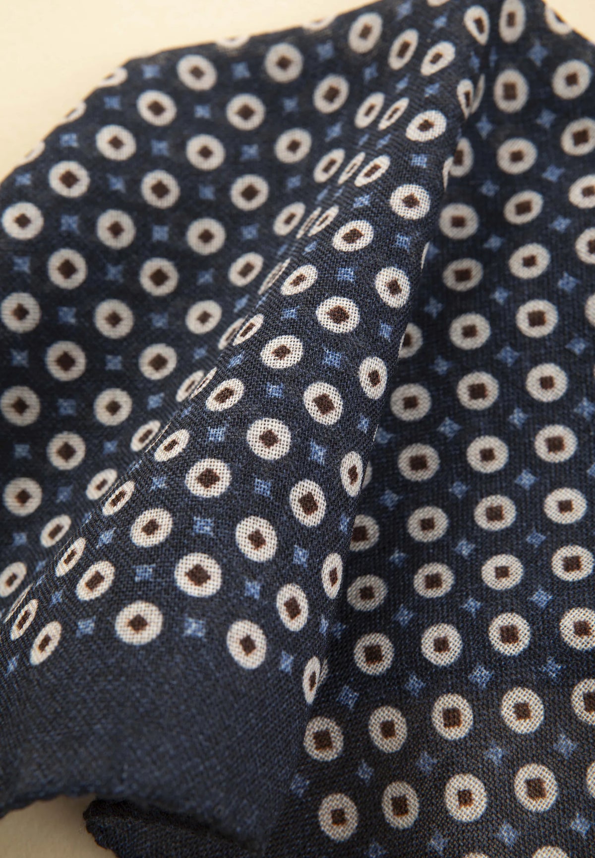 Clutch Tasche Wolle Kreise - Blau Angelico 2