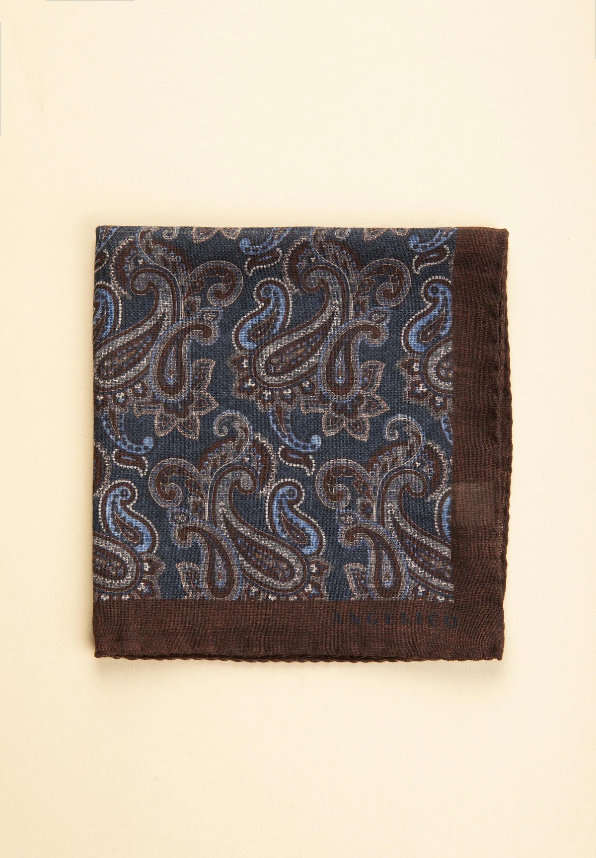 Pochette Wolle Griechisch - Blau/Braun Angelico 1