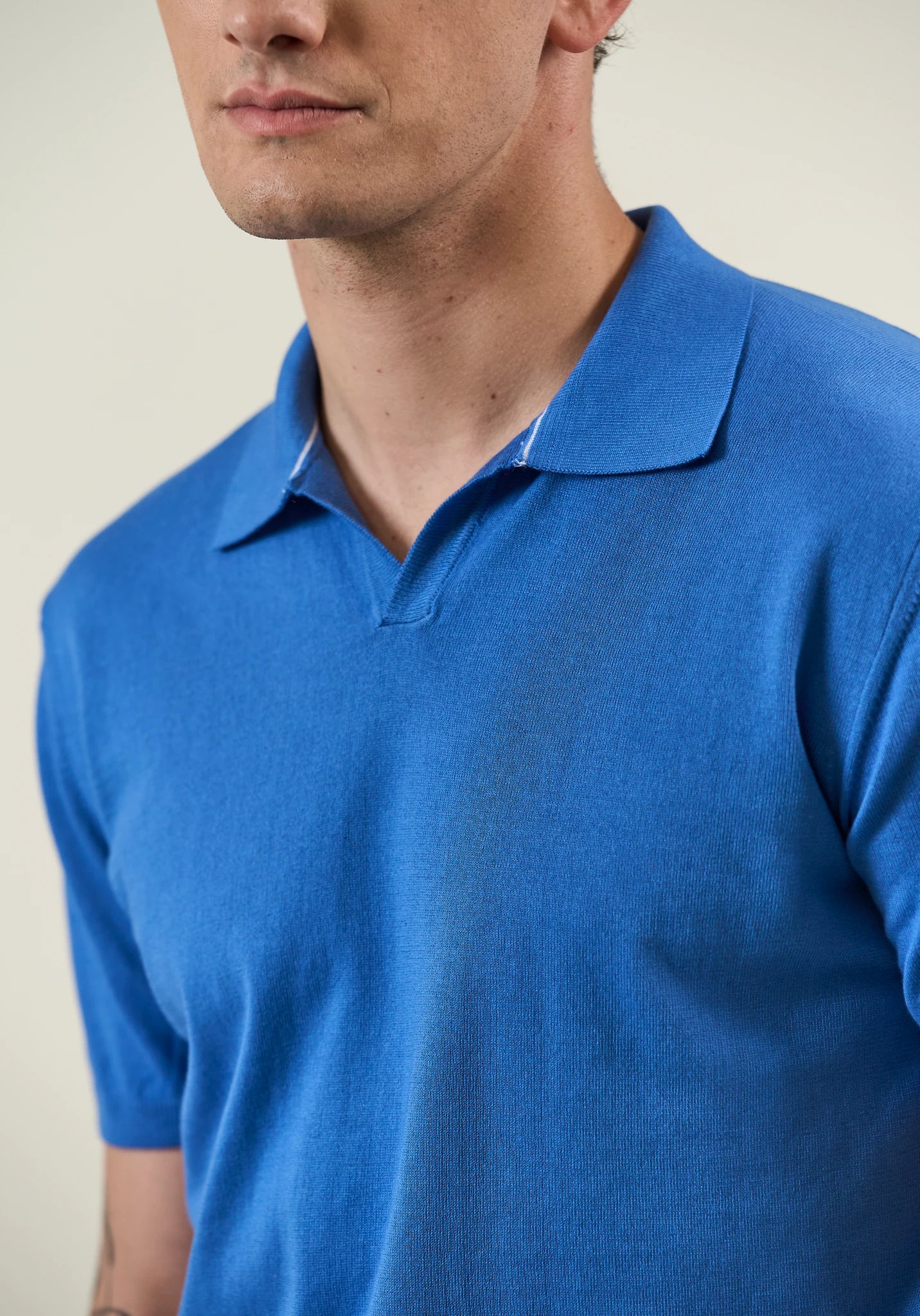 Air force derby polo shirt in tricotina cotton Angelico 1