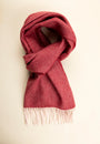 Sciarpa rossa lana resca con frange-Angelico