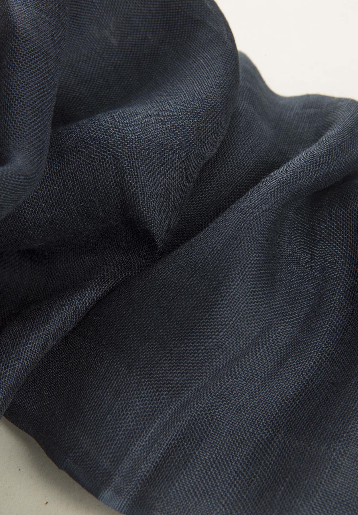 Plain blue scarf modal linen