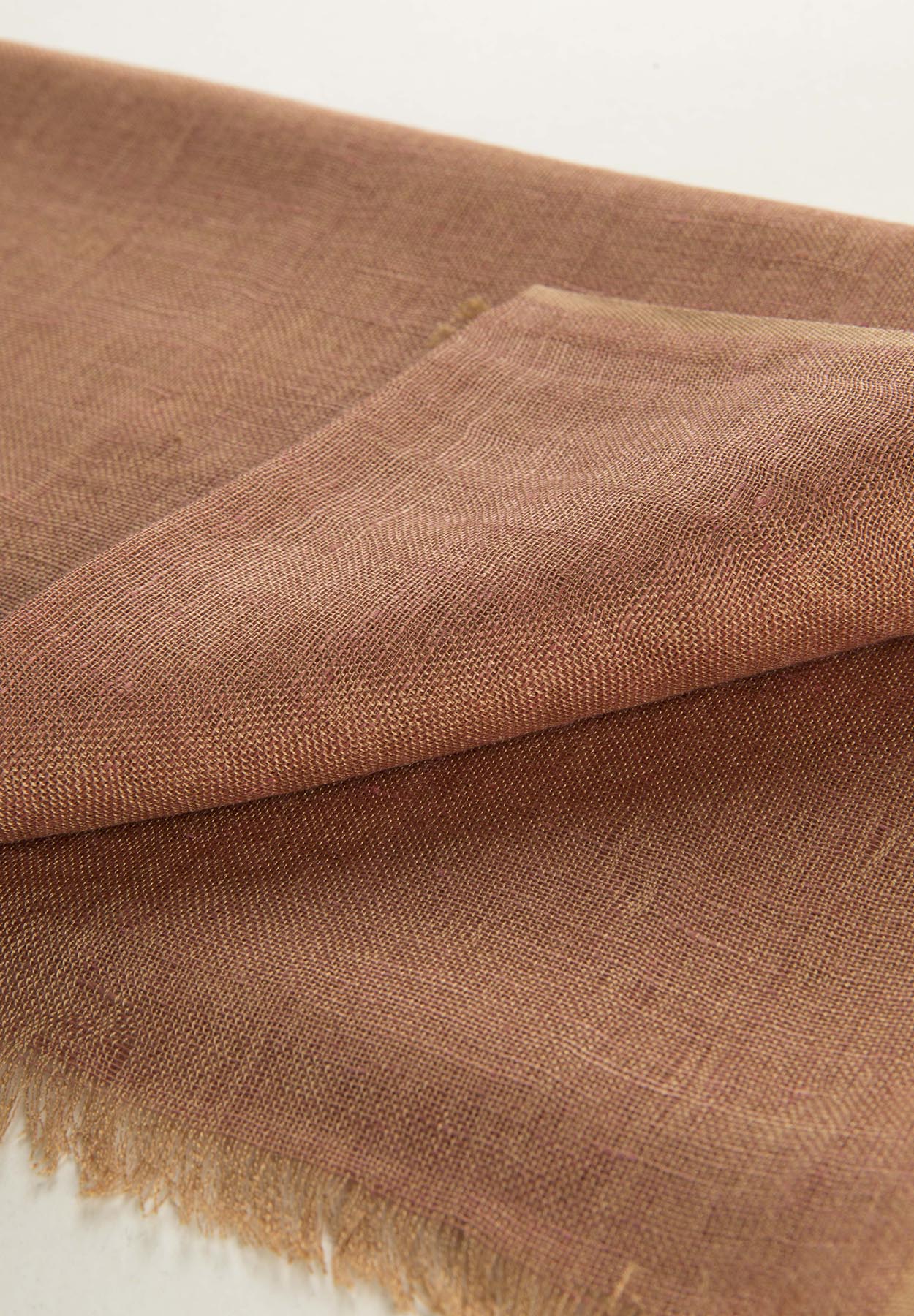 Plain modal linen burnt scarf