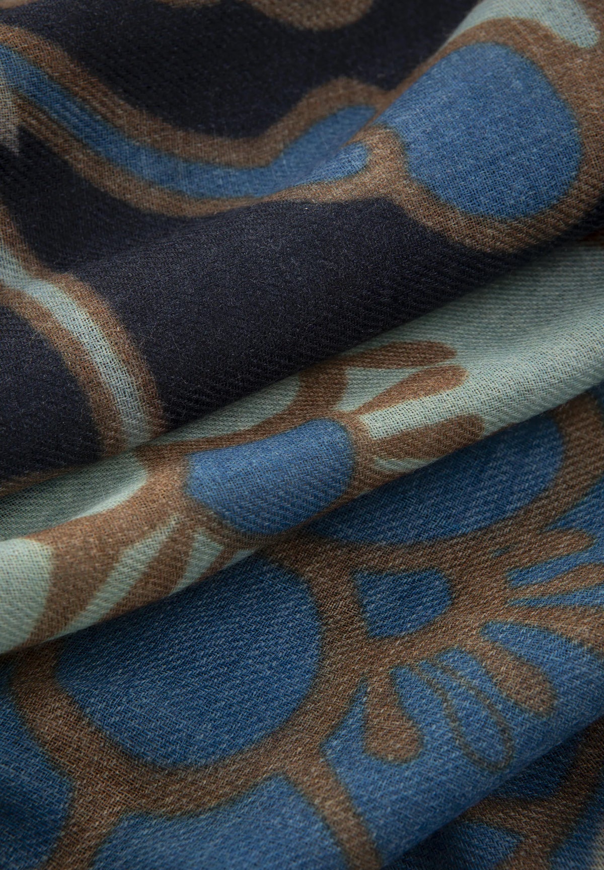 Schal Wolle Fantasie – Bleu Angelico 2