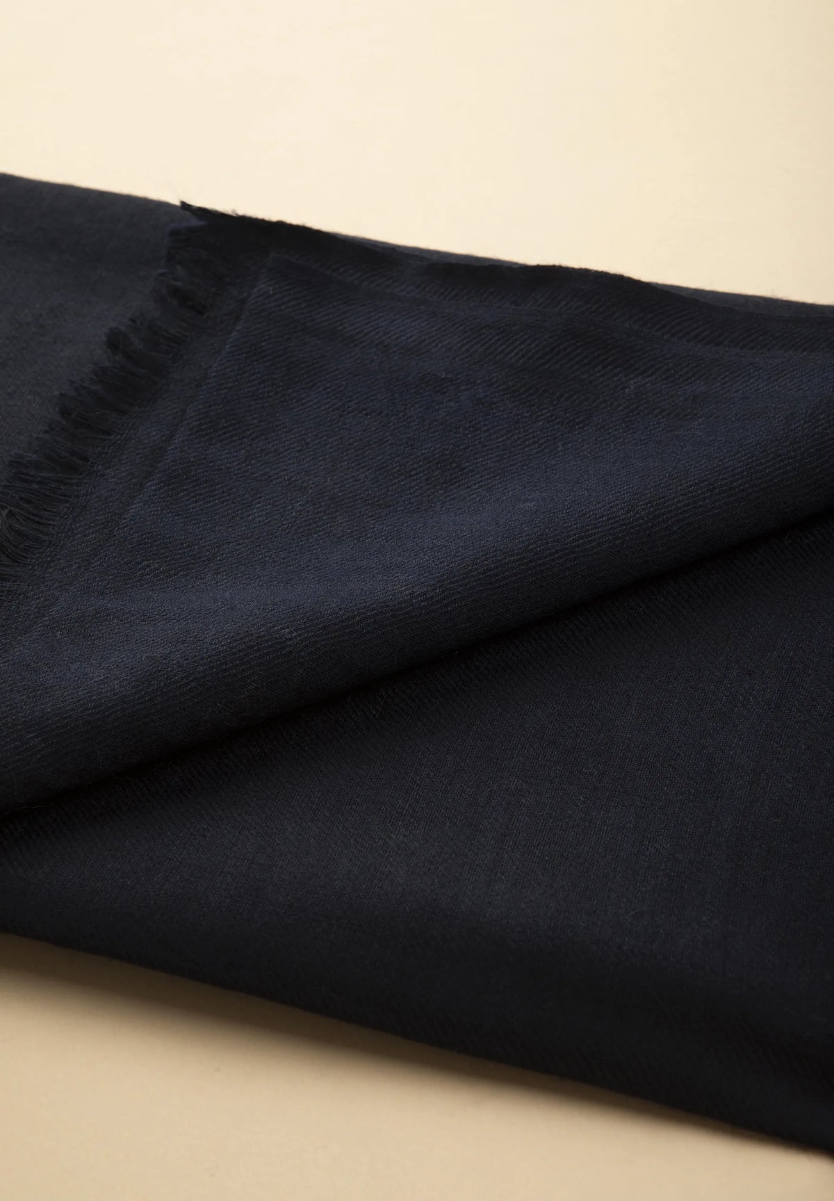 Schal Merinowolle Uni - Blau Angelico 3