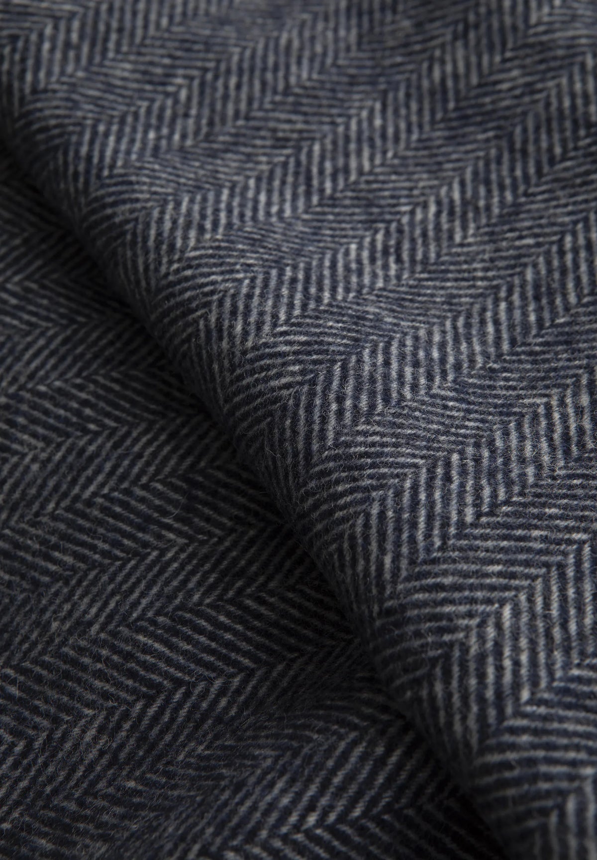 Schal aus gebürsteter Wolle - Blau Angelico 2