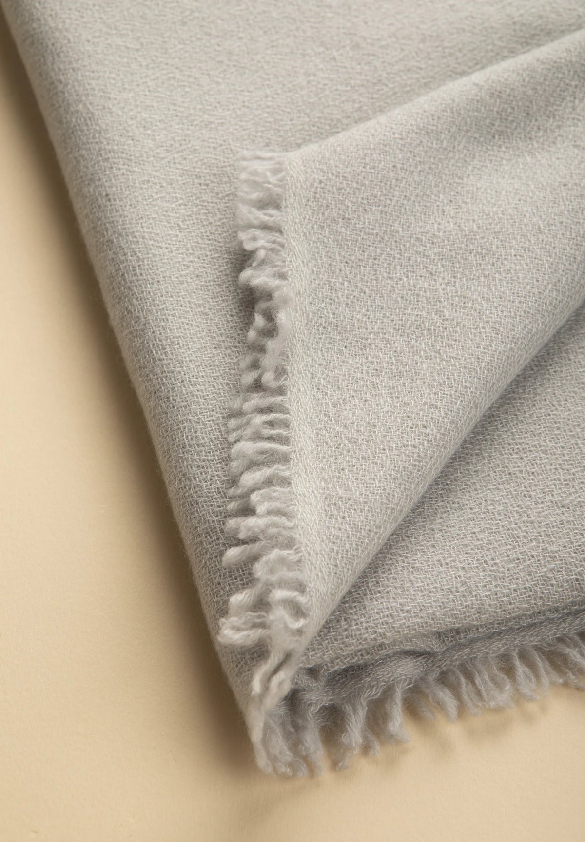 Unifarbener Kaschmirschal – Beige Angelico 2