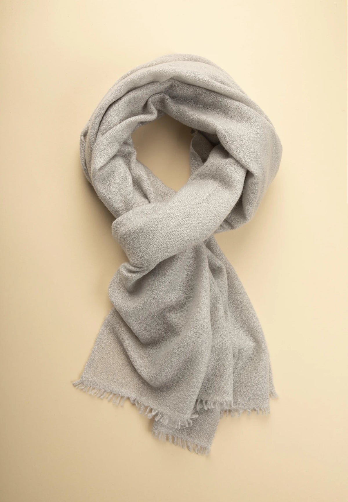 Unifarbener Kaschmirschal – Beige Angelico 1