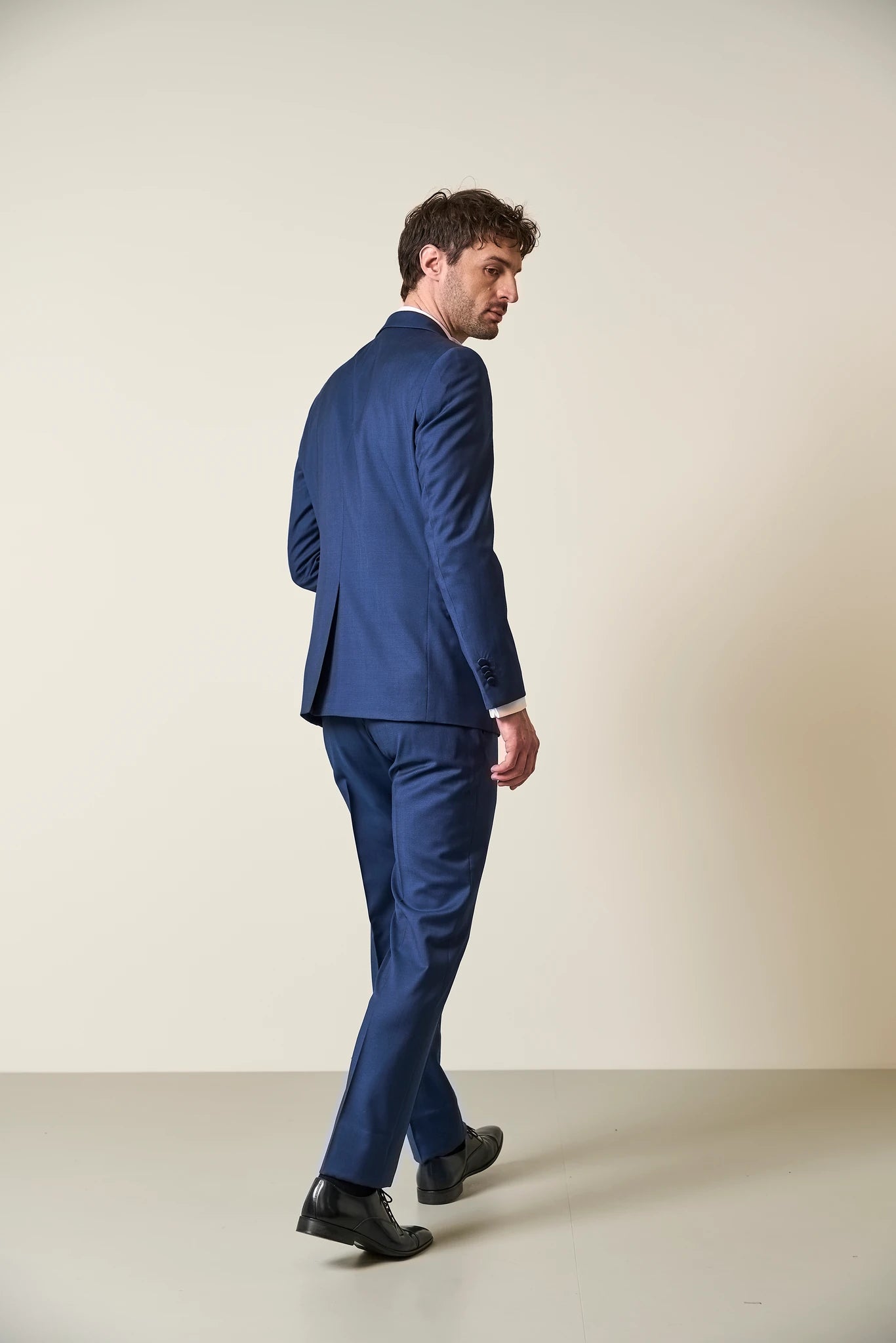 Smoking blu medio lana custom fit Angelico 8