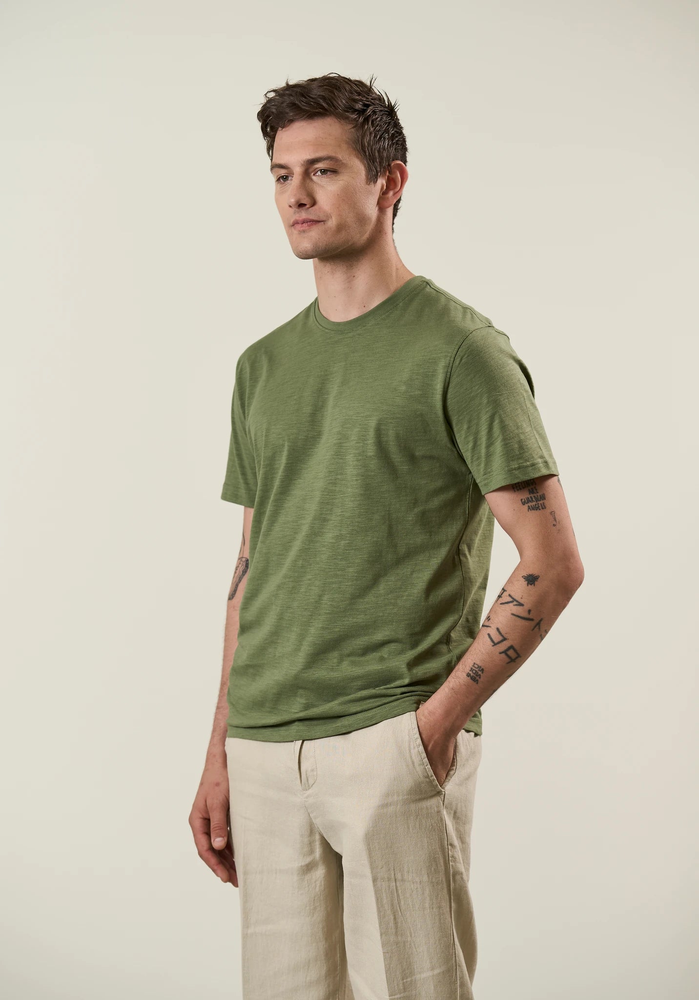 Slub T-Shirt - Green Angelico 1