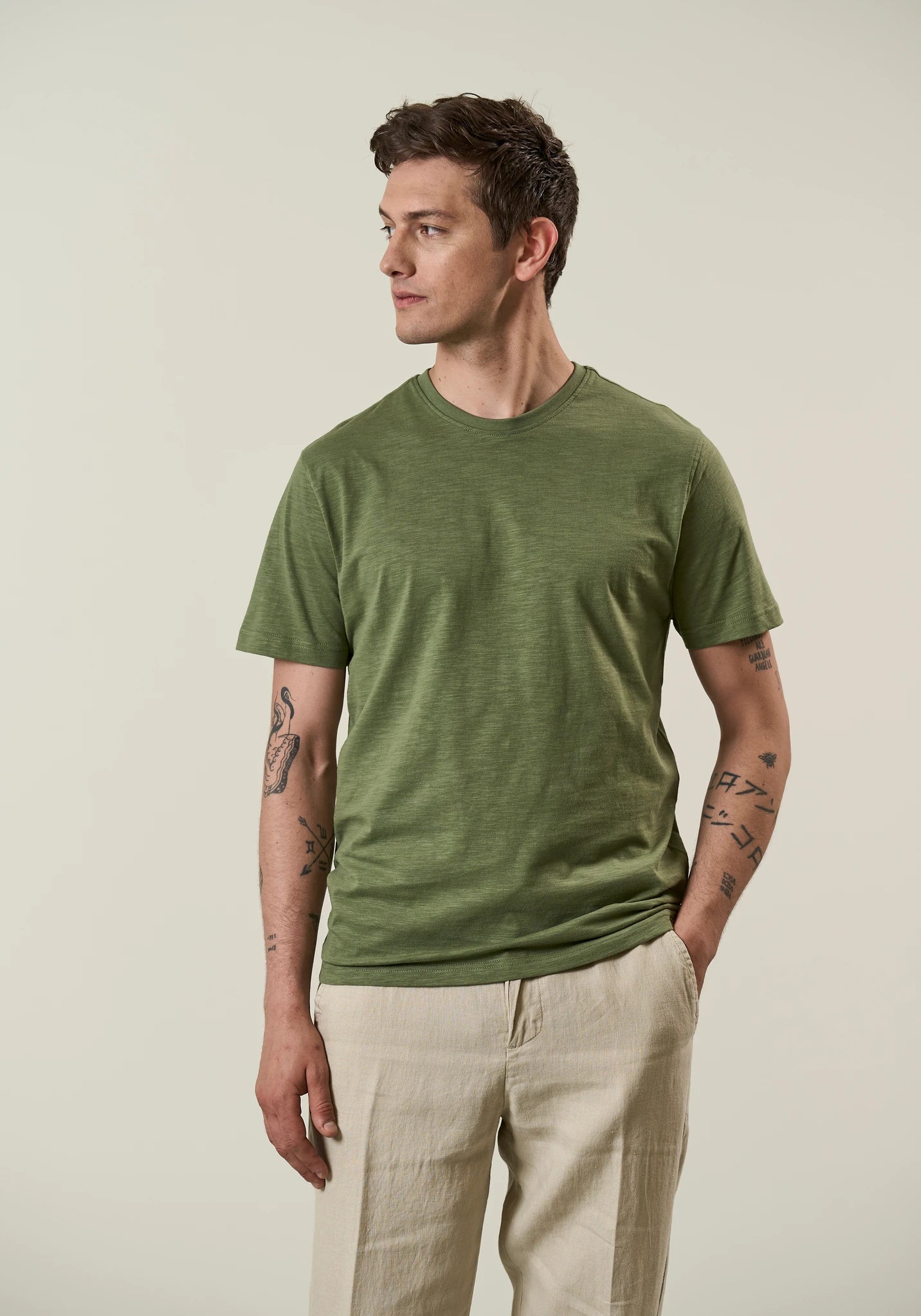 Slub T-Shirt - Green Angelico 3