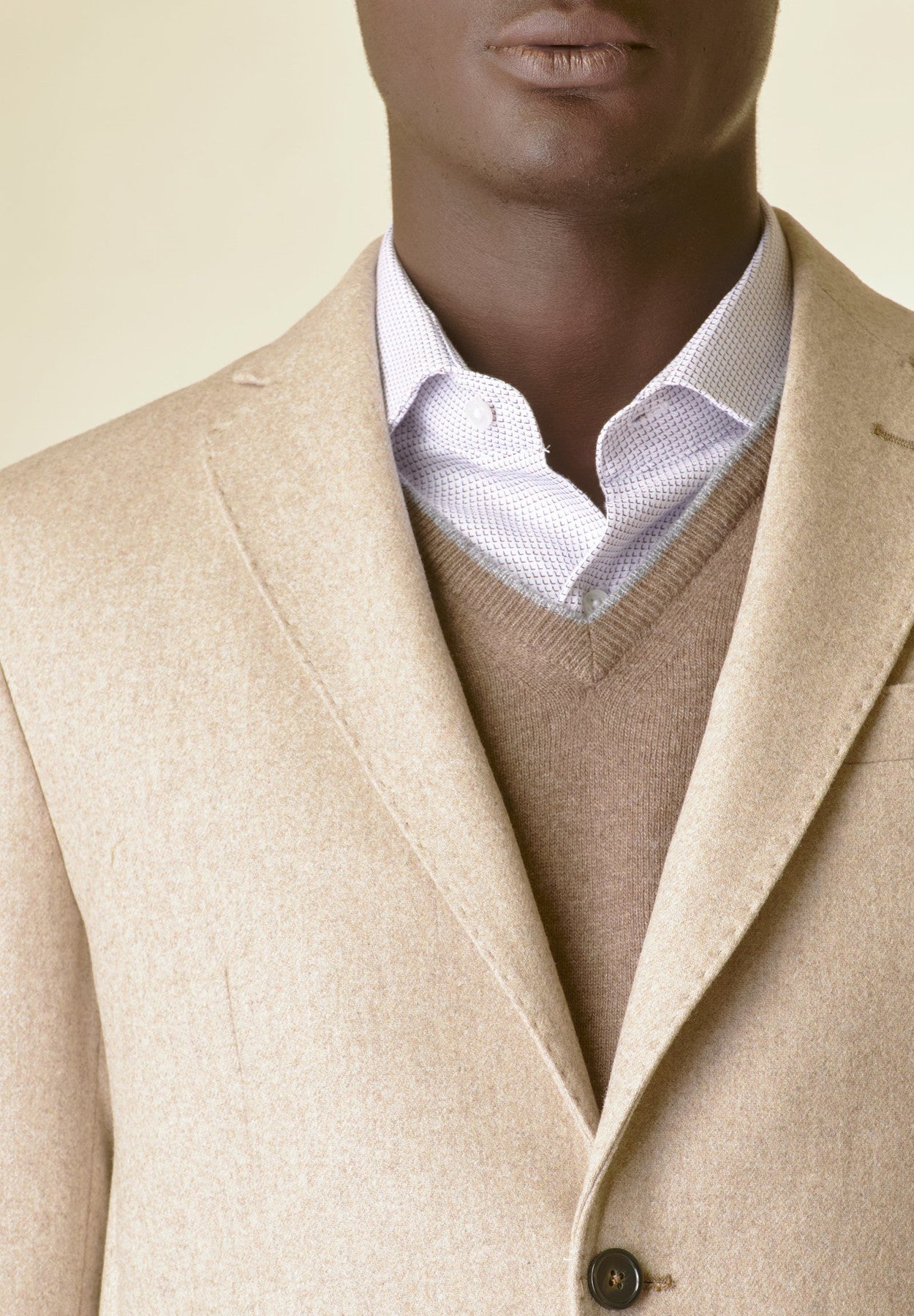 Natural unlined jacket wool-cashmere Custom