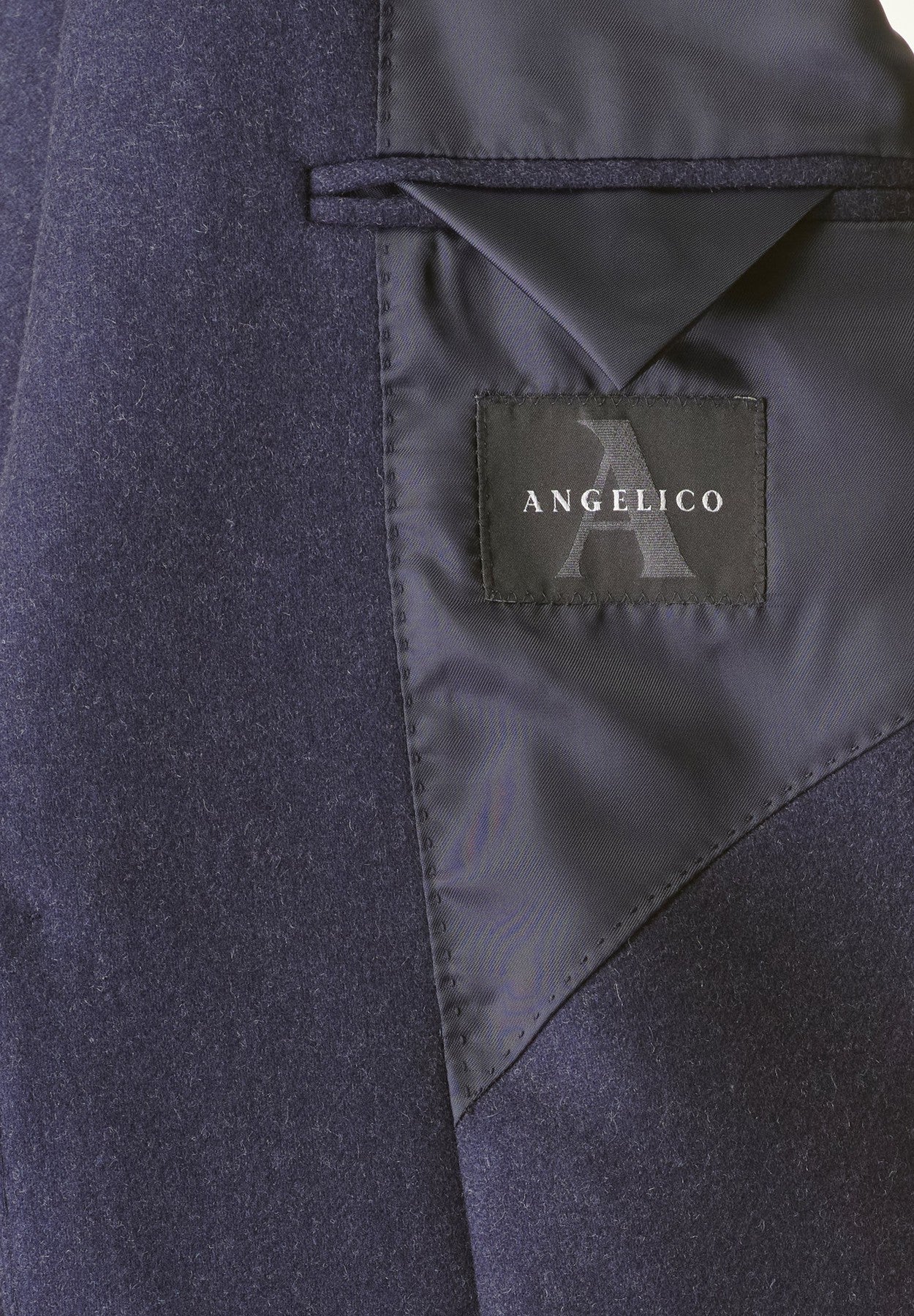 Angelico - Giacca blu sfoderata lana-cashmere Custom - 5