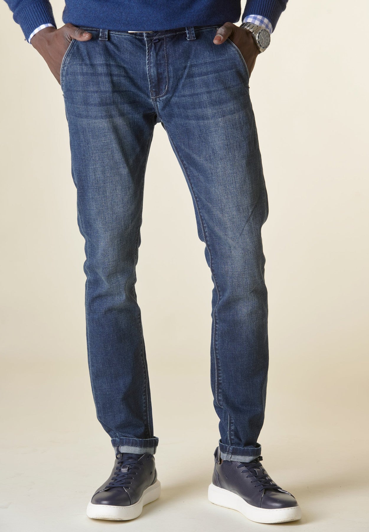 Angelico - Jeans Custom tasche America Delave - 1