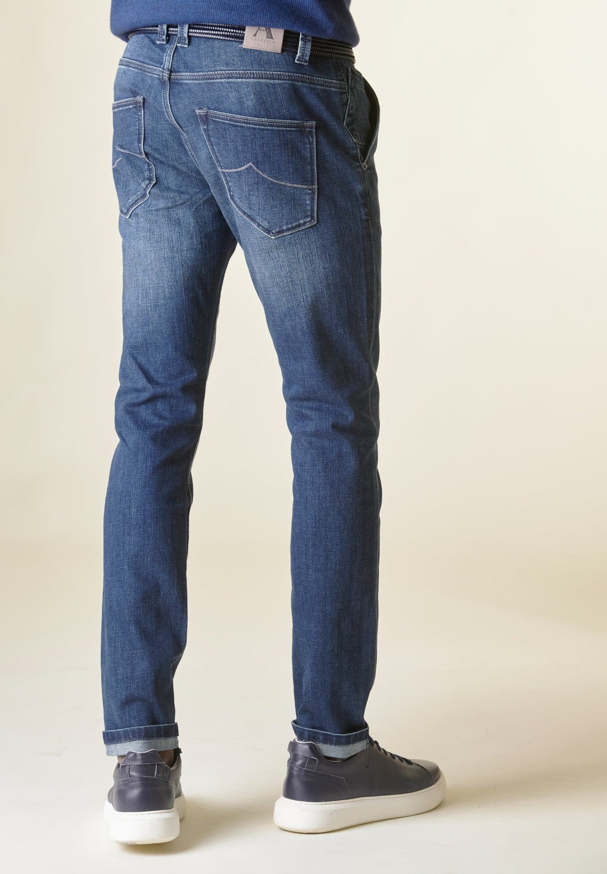 Angelico - Jeans Custom tasche America Delave - 5
