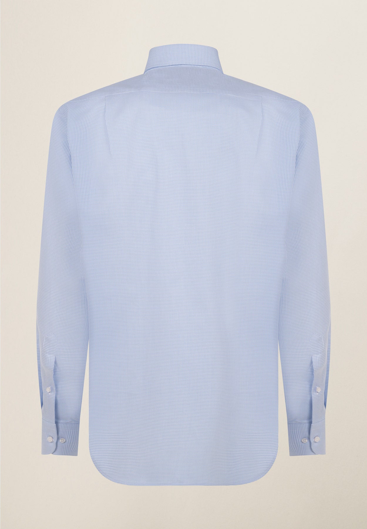 Camicia azzurra quadretto cotone comfort fit