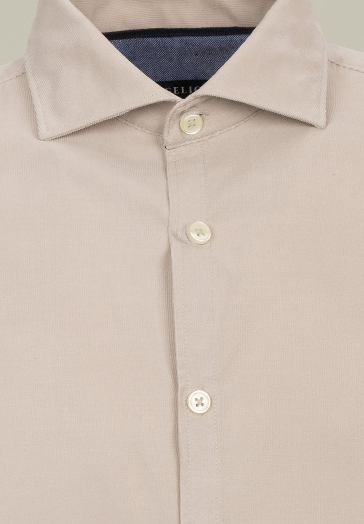 Camicia beige velluto-Angelico