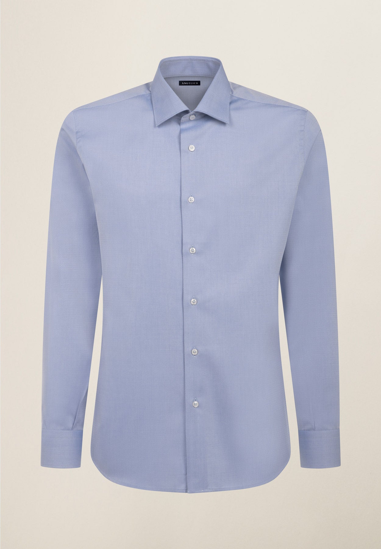 Dark blue shirt weave no-stir slim fit