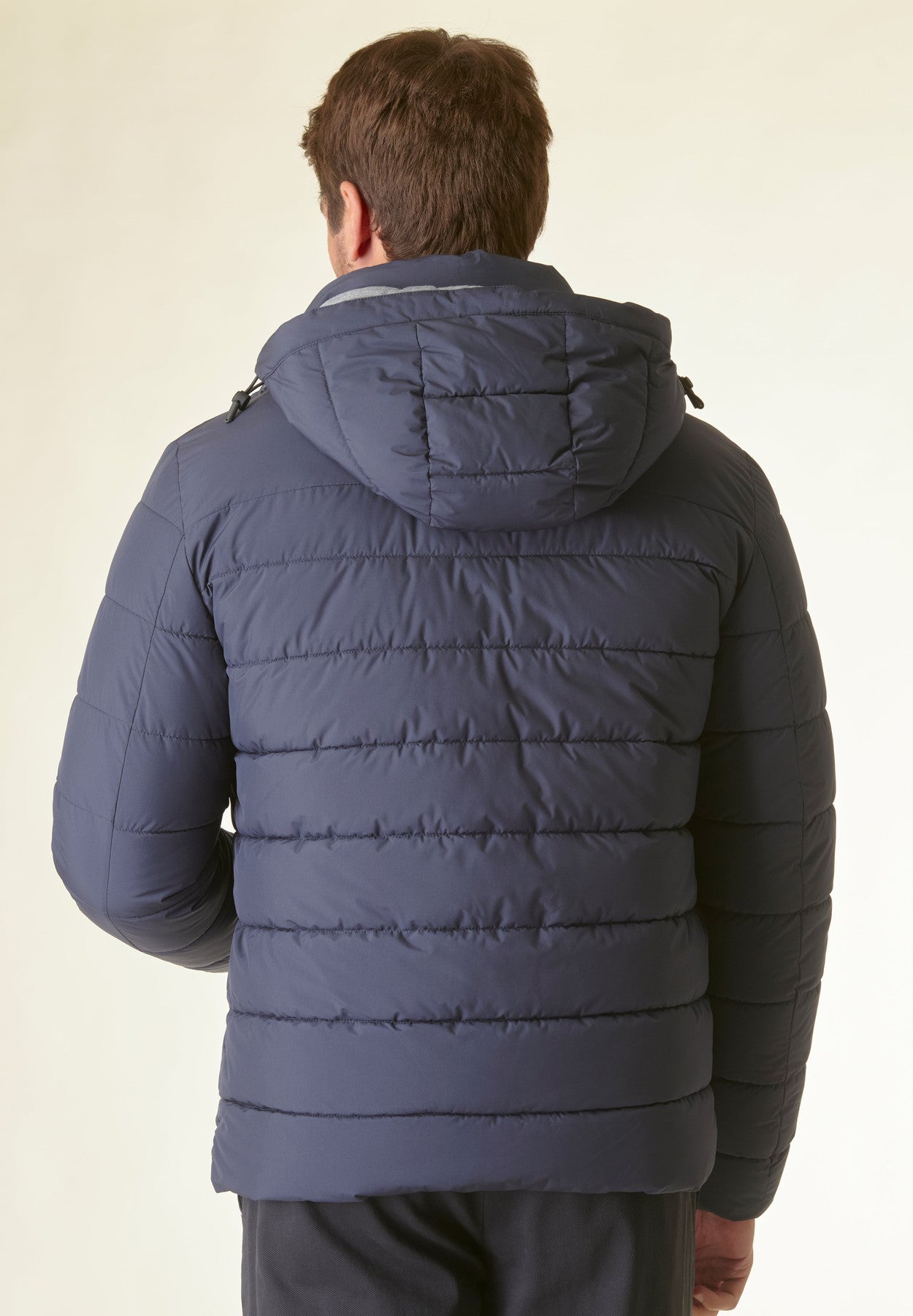 Giaccone blu corto trapuntato-Angelico