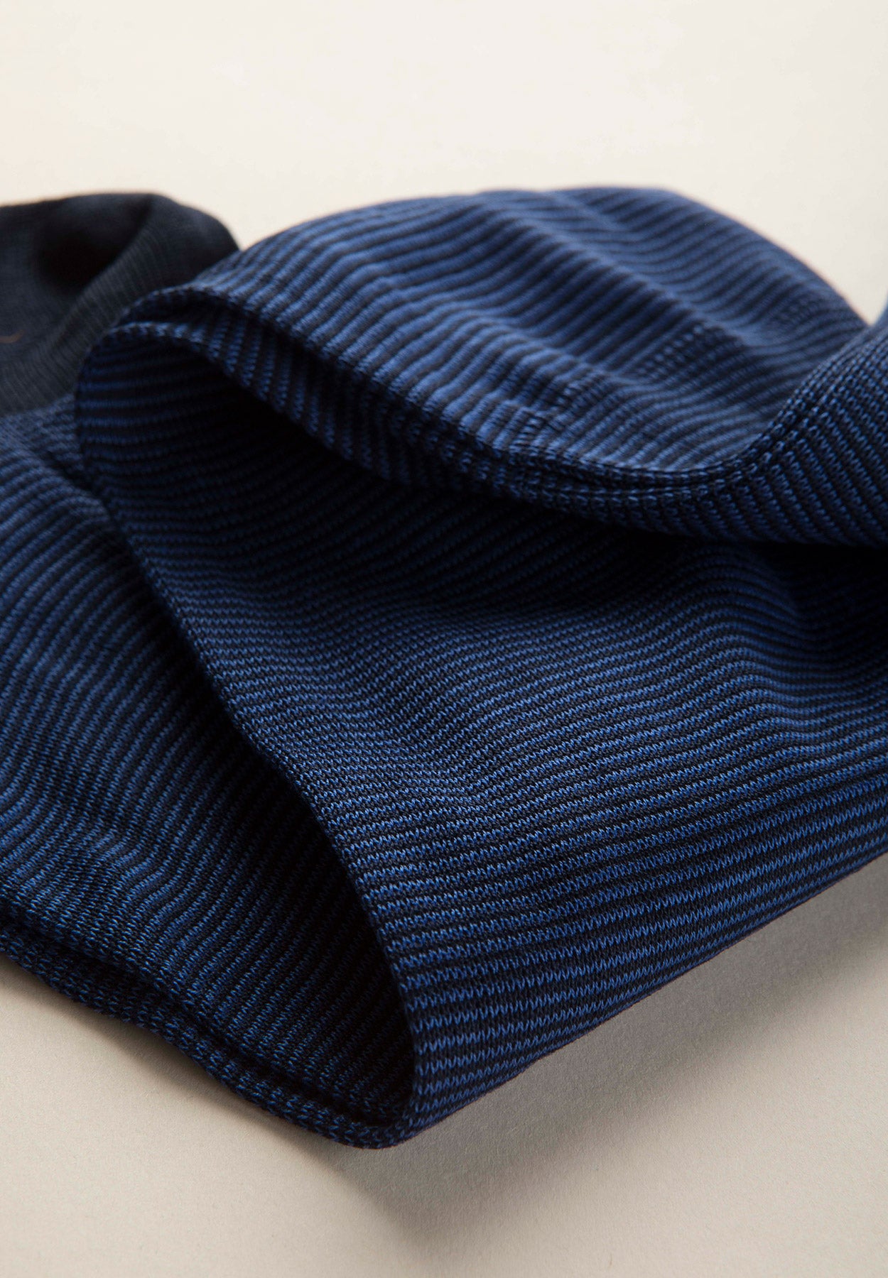 Navy blue milleraies striped cotton socks