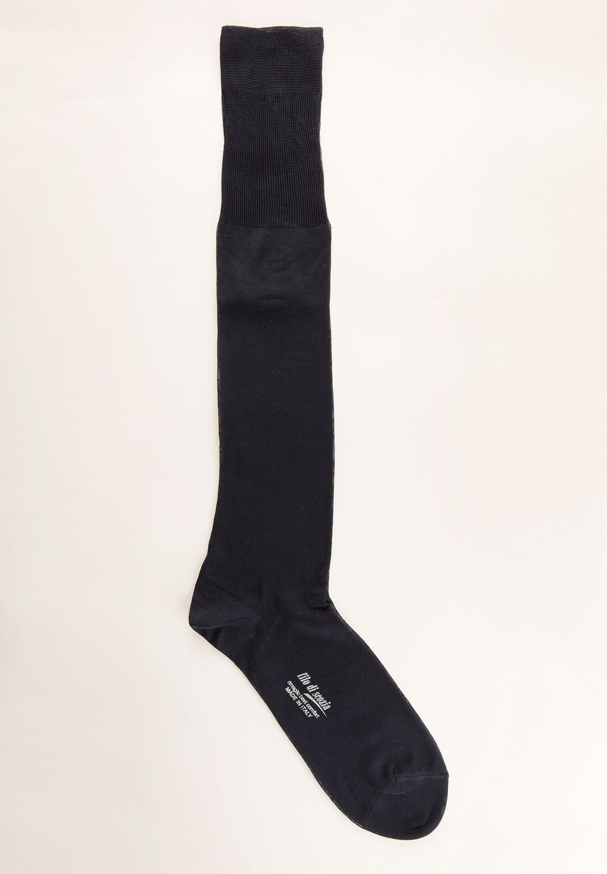 Navy blue lisle long stockings