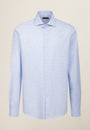Camicia azzurra quadretto vichy francese regular fit