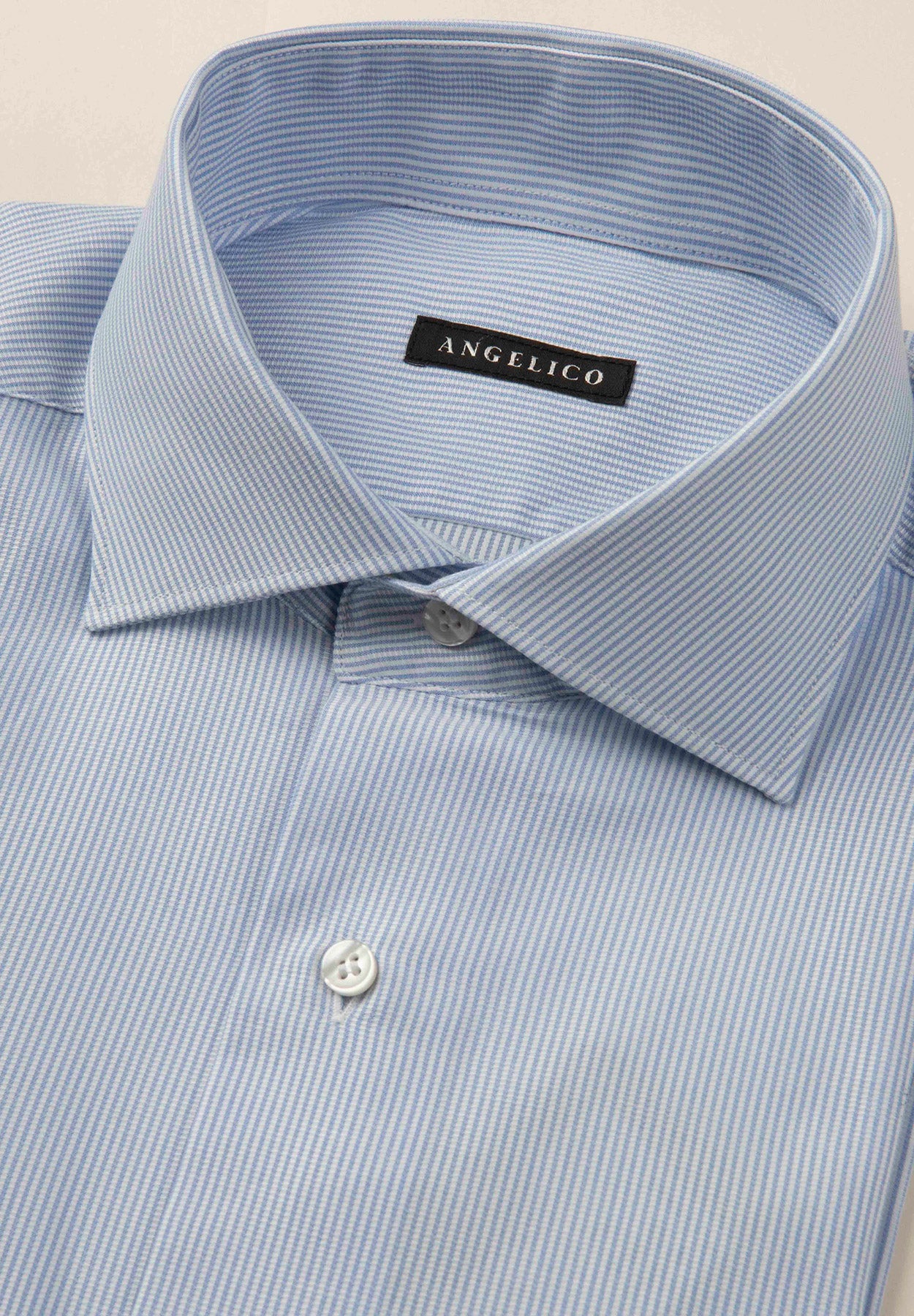 Light blue shirt milleraies cotton comfort fit