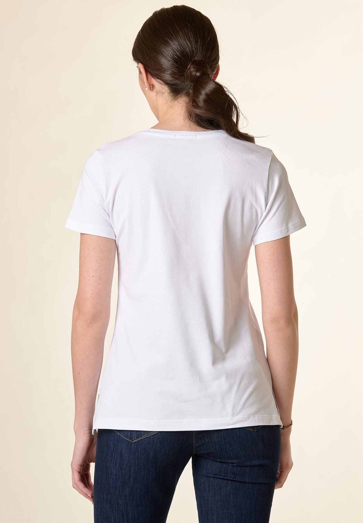 T-Shirt cotone stretch stampa verde