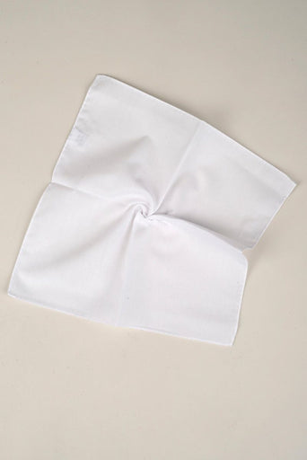 Pochette bianca raso cotone-Angelico