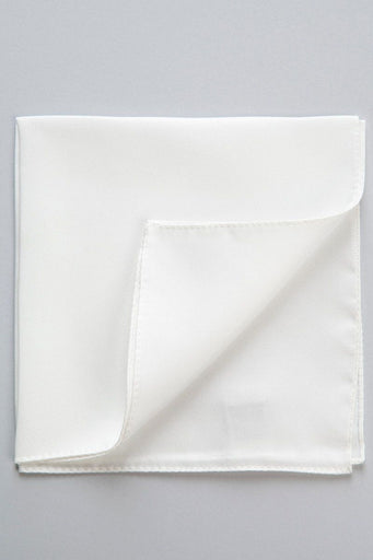 Pochette bianca seta unita-Angelico