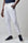 Angelico - Pantalone felpa bianco bordi costina - 1