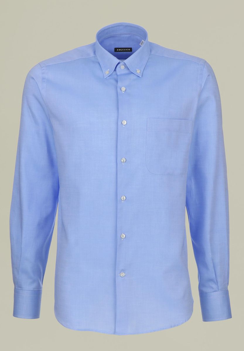 Camicia azzurra oxford BD con Taschino