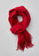 Sciarpa rossa lana frange