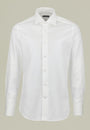 Camicia bianca twill collo francese slim - Angelico