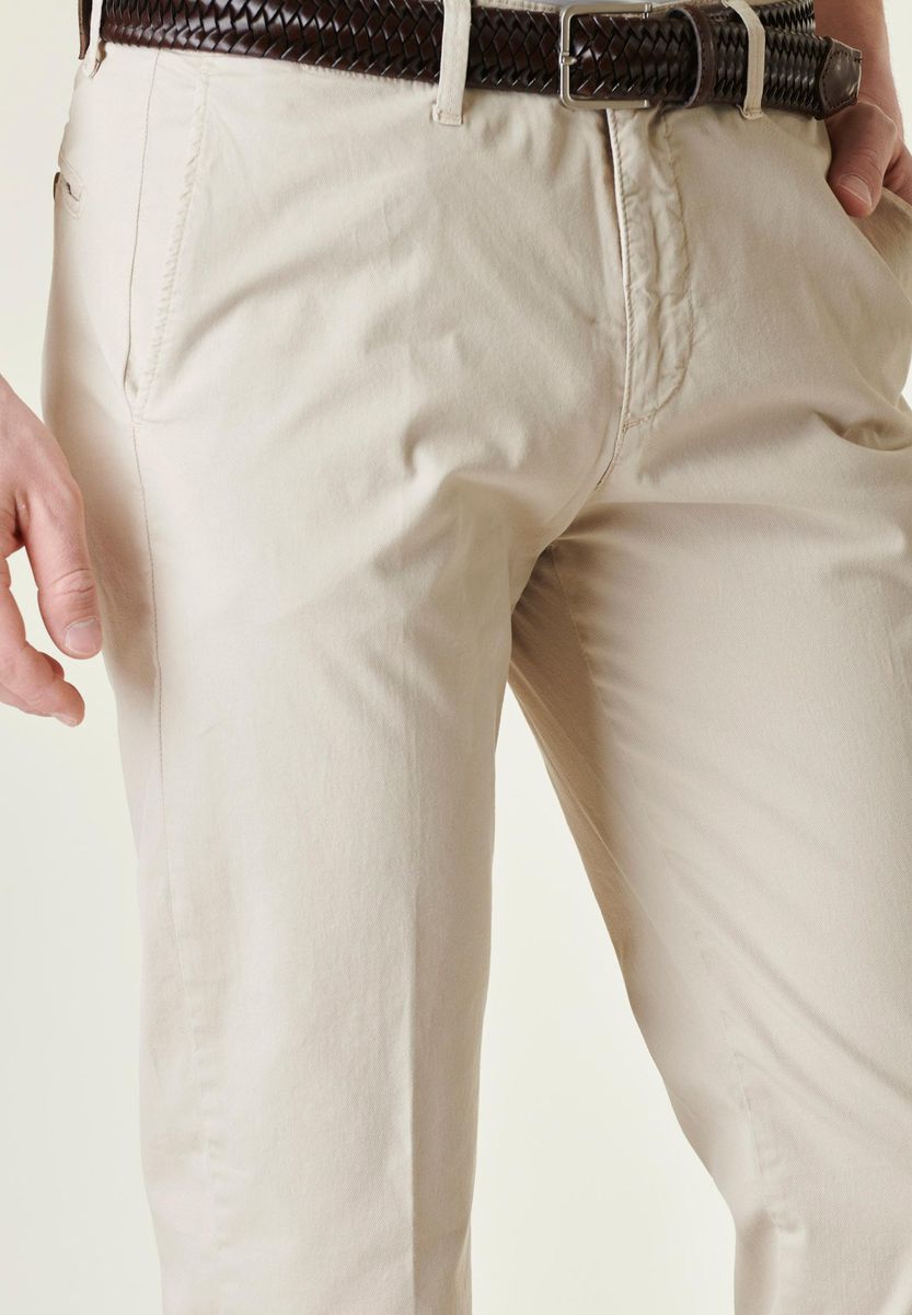 Angelico - Pantalone beige tricotina cotone tc - 3