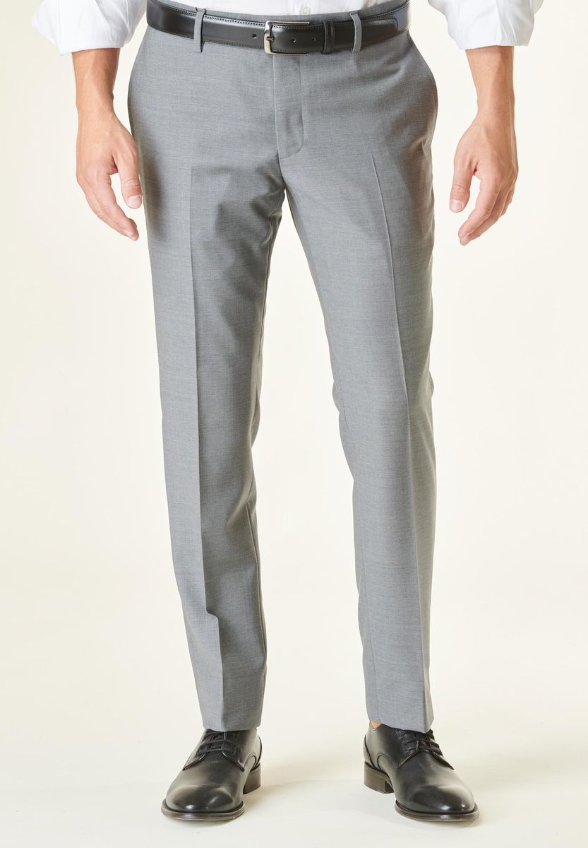 Angelico - Pantalone grigio chiaro tela stretch custom - 1