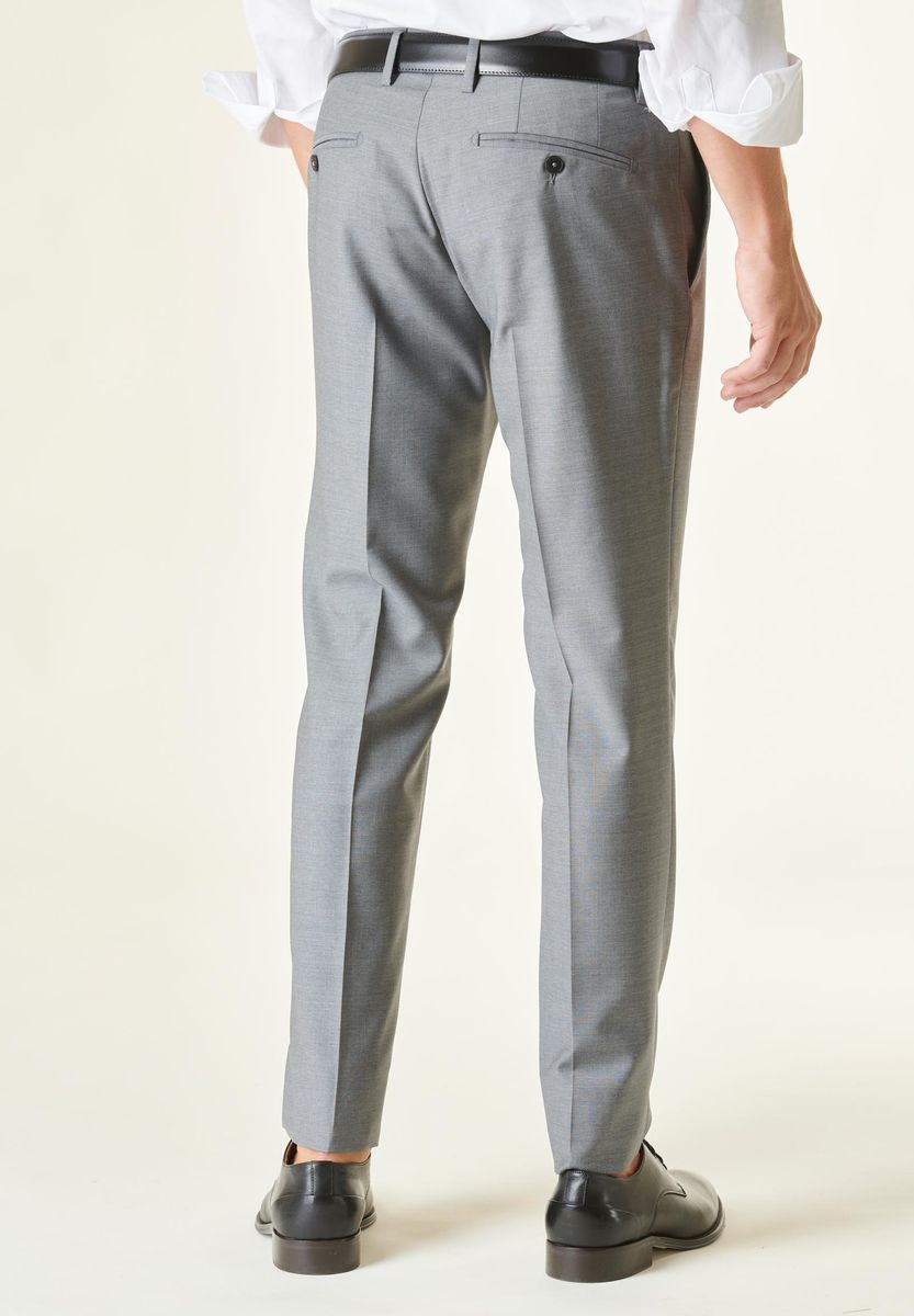 Angelico - Pantalone grigio chiaro tela stretch custom - 2