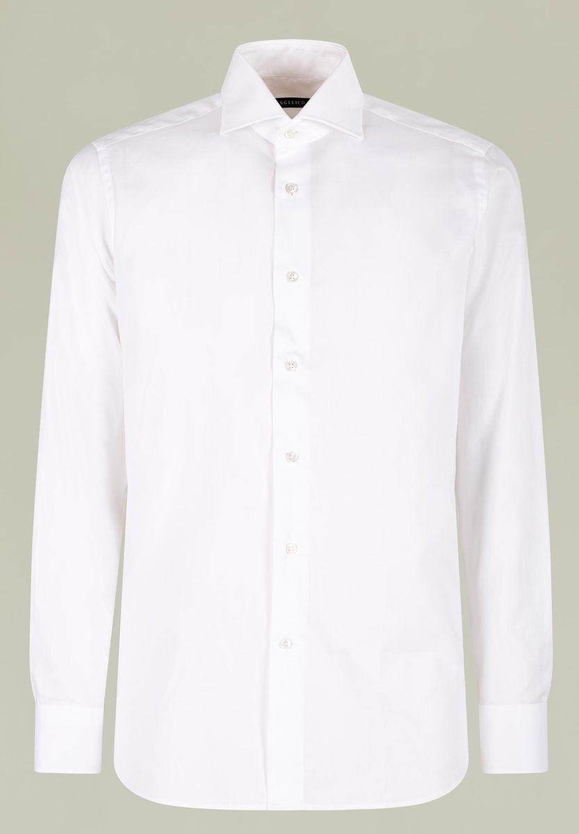 Camicia bianca oxford francese slim