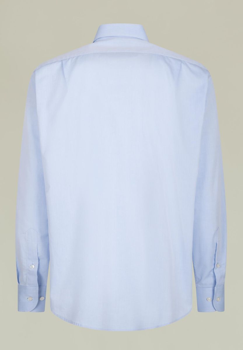 Angelico - Camicia azzurra twill francese comoda - 2