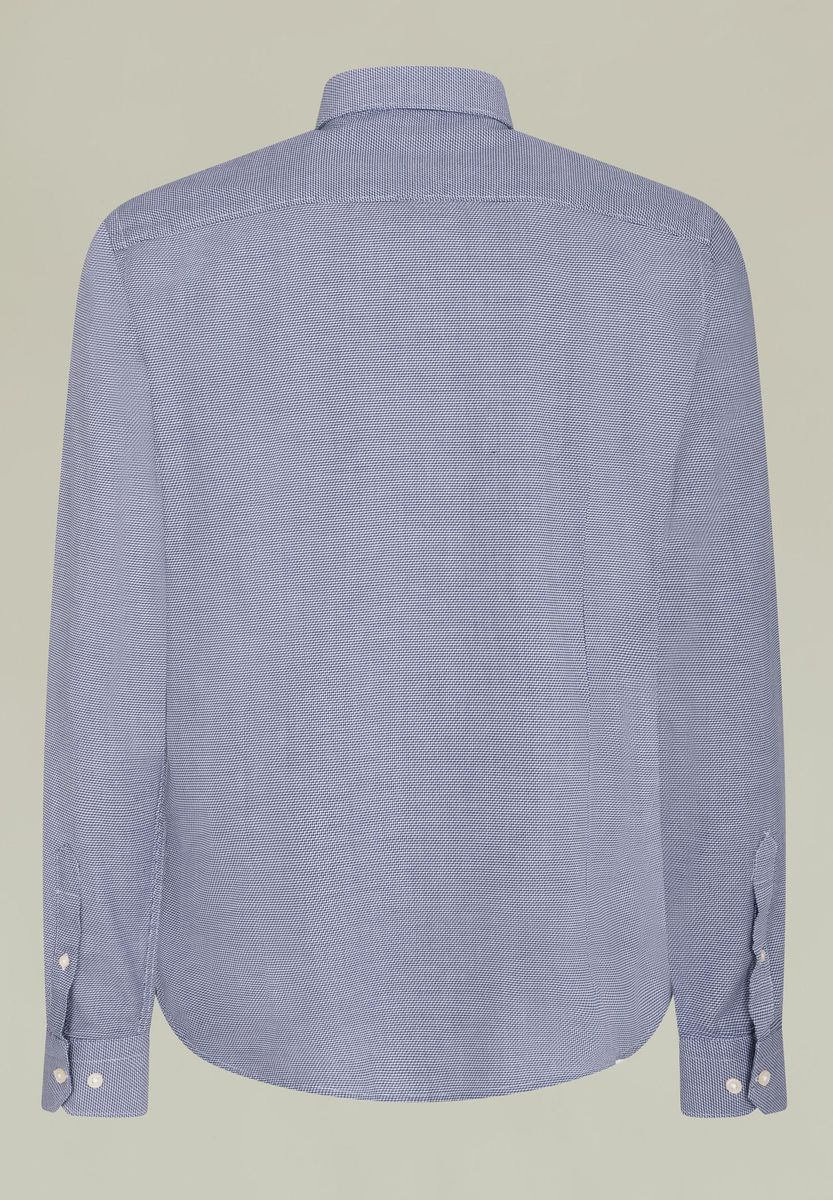 Camicia blu greca diagonale custom